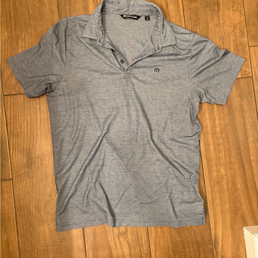 Travis Mathew Light Gray Golf Polo